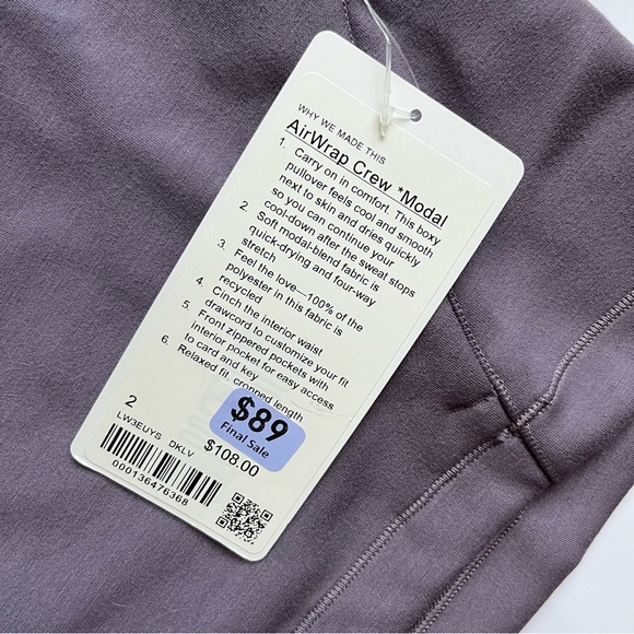 lululemon AirWrap Crew *Modal - Picture 2 of 2